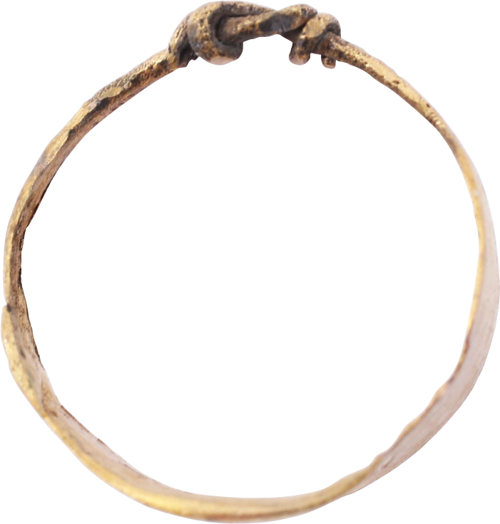 RARE CELTIC FINGER RING C.400-100 BC, SIZE 8 1/2 - Royalty Rings