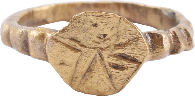 MEDIEVAL EUROPEAN CHRISTIAN RING, SIZE 3 ½ - Royalty Rings