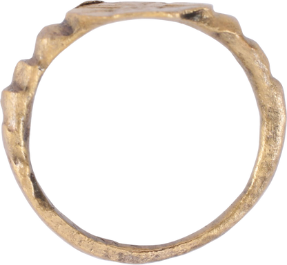 MEDIEVAL EUROPEAN CHRISTIAN RING, SIZE 3 ½ - Royalty Rings