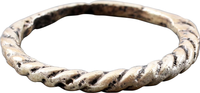VIKING WARRIOR’S ROPED OR TWIST RING, C.866-1067 AD, SIZE 8 ¾ - Royalty Rings