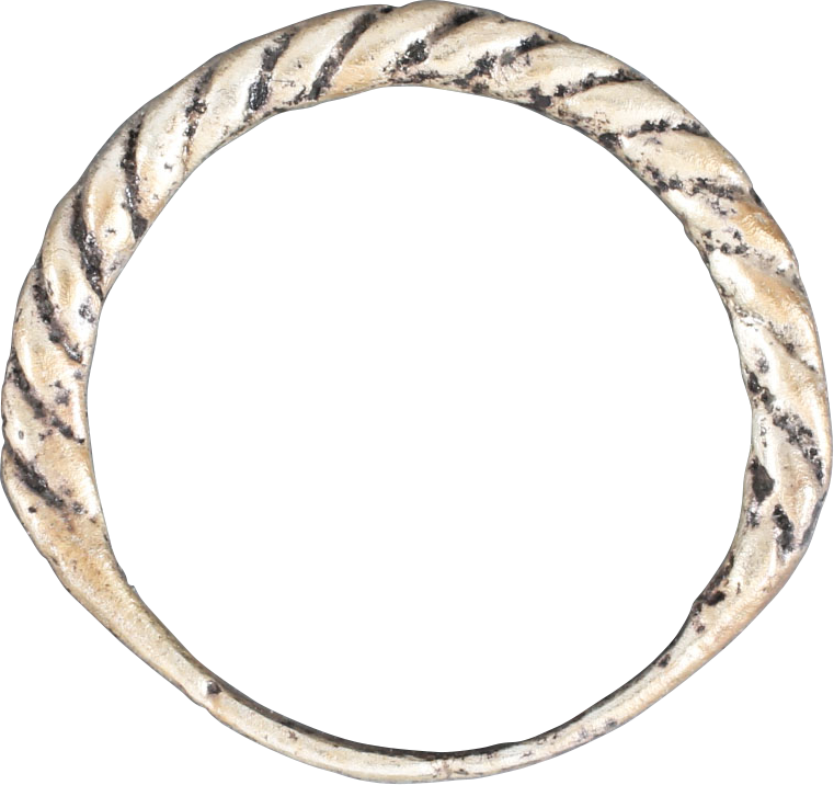 VIKING WARRIOR’S ROPED OR TWIST RING, C.866-1067 AD, SIZE 8 ¾ - Royalty Rings