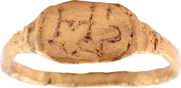 EUROPEAN CHRISTIAN RING, 15TH CENTURY, SIZE 7 - Royalty Rings