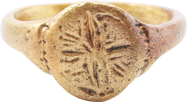 MEDIEVAL EUROPEAN CHRISTIAN RING, SIZE 8 3/4 - Royalty Rings