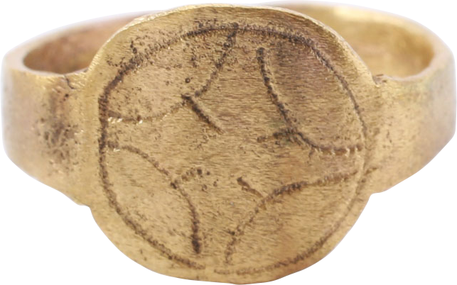 MEDIEVAL EUROPEAN CHRISTIAN RING, 9TH-11TH CENTURY, SIZE 8 ½ - Royalty Rings