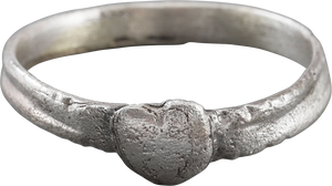 ENGLISH SWEETHEART OR WEDDING RING, TUDOR PERIOD, SIZE 8 1/4 - Picardi Jewelry