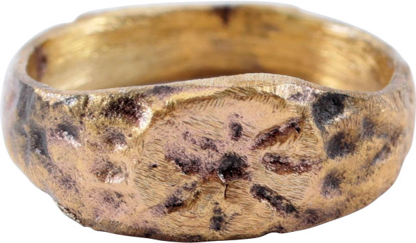 LATE ROMAN, MEDIEVAL CHRISTIAN CHILD’S RING, C.5th-8th CENTURY, SIZE 1 - Royalty Rings