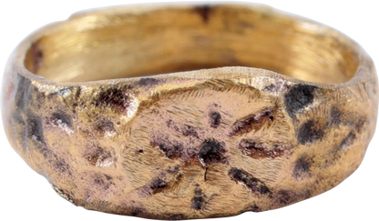 LATE ROMAN, MEDIEVAL CHRISTIAN CHILD’S RING, C.5th-8th CENTURY, SIZE 1 - Royalty Rings