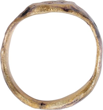 LATE ROMAN, MEDIEVAL CHRISTIAN CHILD’S RING, C.5th-8th CENTURY, SIZE 1 - Royalty Rings