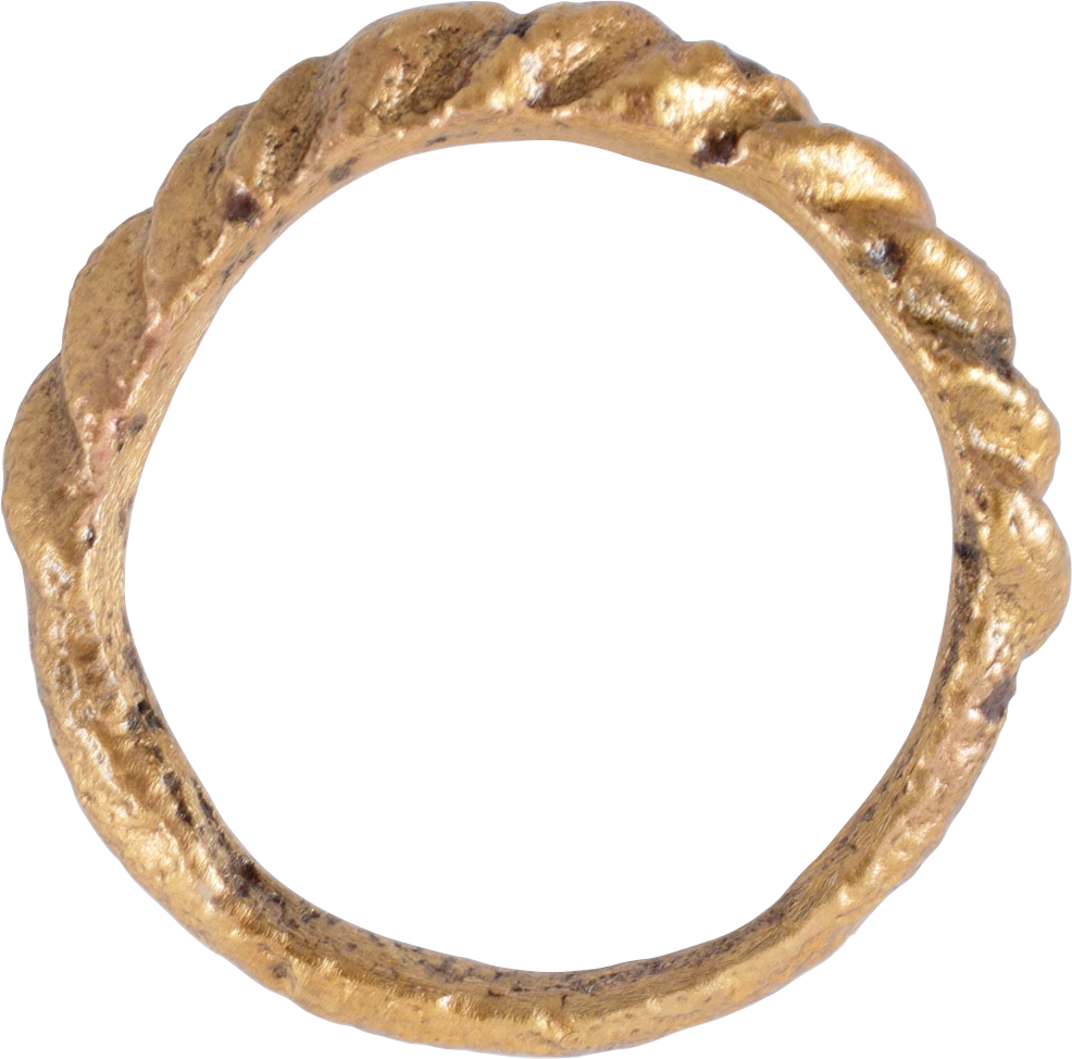 FINE VIKING WARRIOR’S TWISTED OR ROPED RING, 850-1050AD, SIZE 8 - Fagan Arms