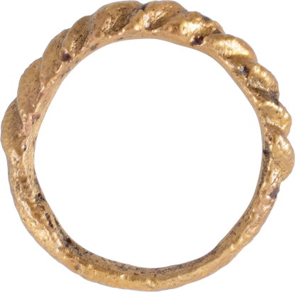 FINE VIKING WARRIOR’S TWISTED OR ROPED RING, 850-1050AD, SIZE 8 - Fagan Arms