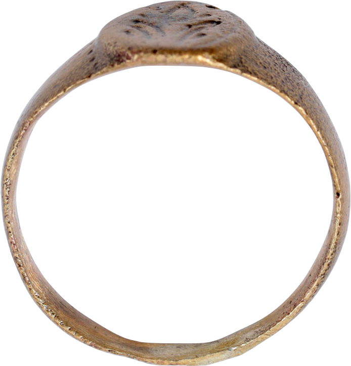 LATE MEDIEVAL WOMAN'S FASHION RING, SIZE 5 ¼+ - Fagan Arms