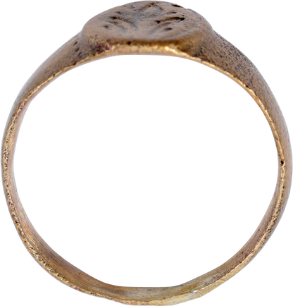 LATE MEDIEVAL WOMAN'S FASHION RING, SIZE 5 ¼+ - Fagan Arms