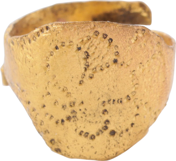 VIKING SHIELD RING C.800-1000 AD, SIZE 8 - Royalty Rings