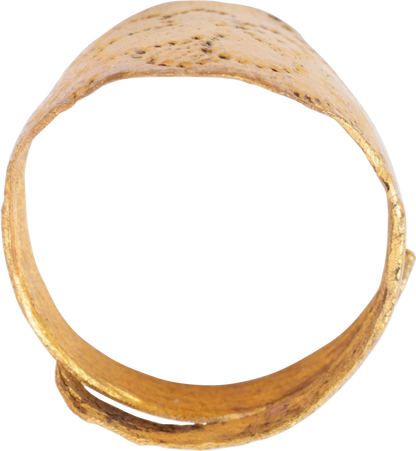 VIKING SHIELD RING C.800-1000 AD, SIZE 8 - Royalty Rings