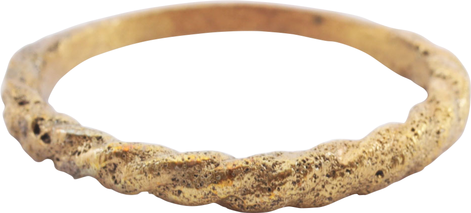 FINE VIKING ROPED OR TWIST WEDDING RING, C.866-1067 AD, SIZE 10 ½ - Royalty Rings