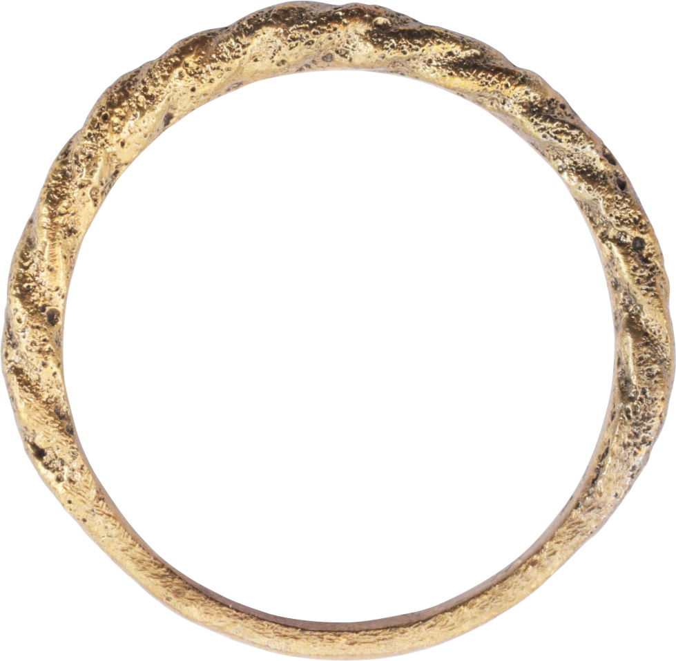 FINE VIKING ROPED OR TWIST WEDDING RING, C.866-1067 AD, SIZE 10 ½ - Royalty Rings