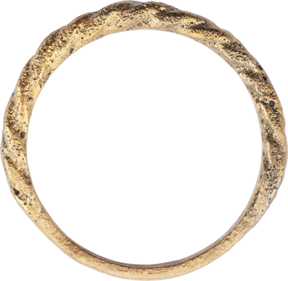 FINE VIKING ROPED OR TWIST WEDDING RING, C.866-1067 AD, SIZE 10 ½ - Royalty Rings
