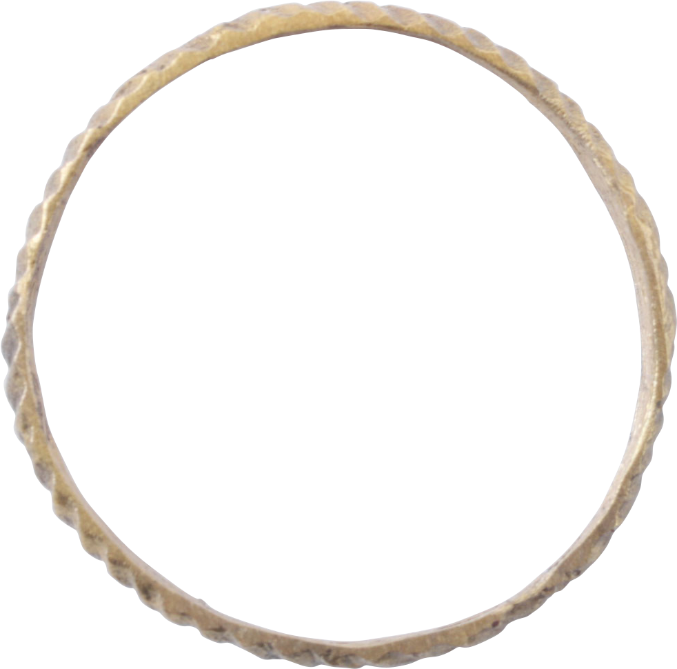 RARE REEDED VIKING WEDDING RING, 866-1067 AD, SIZE 10 1/2 - Royalty Rings