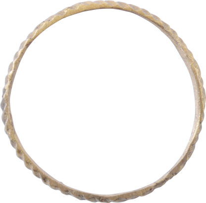 RARE REEDED VIKING WEDDING RING, 866-1067 AD, SIZE 10 1/2 - Royalty Rings