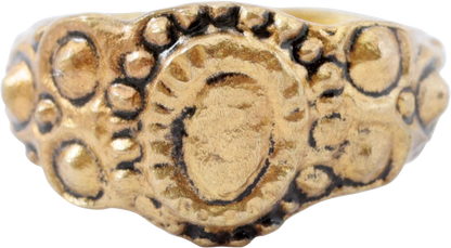 EUROPEAN BETROTHAL RING 16TH-17TH CENTURY SIZE 4 - Royalty Rings