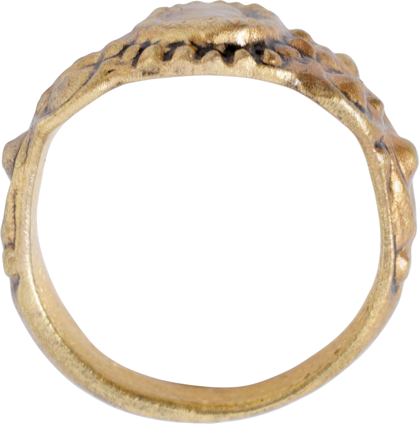 EUROPEAN BETROTHAL RING 16TH-17TH CENTURY SIZE 4 - Royalty Rings
