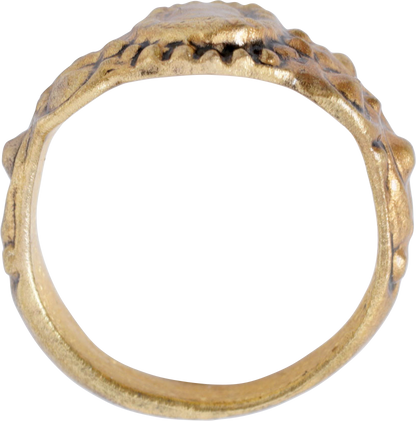 EUROPEAN BETROTHAL RING 16TH-17TH CENTURY SIZE 4 - Royalty Rings