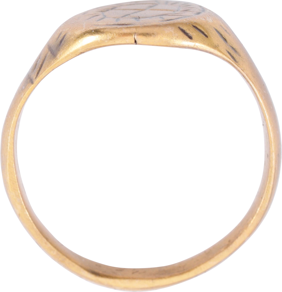MEDIEVAL CHRISTIAN RING, 9TH-12TH CENTURY AD, SIZE 8 ¾ - Royalty Rings