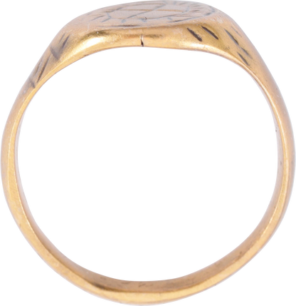 MEDIEVAL CHRISTIAN RING, 9TH-12TH CENTURY AD, SIZE 8 ¾ - Royalty Rings
