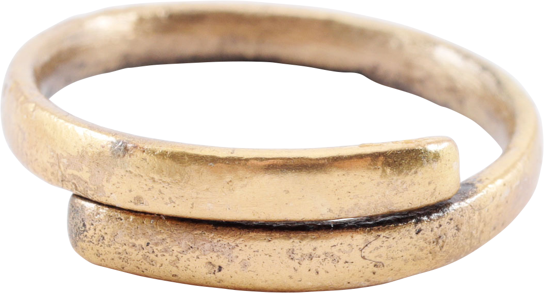 VIKING COIL RING C.850-1050 AD, SIZE 8 ¾ - Royalty Rings
