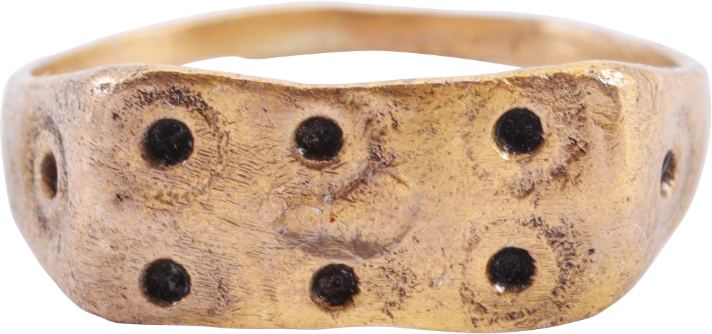 MEDIEVAL EUROPEAN, SAXON, C.500-800AD, RING, SIZE 5 ½+ - Royalty Rings