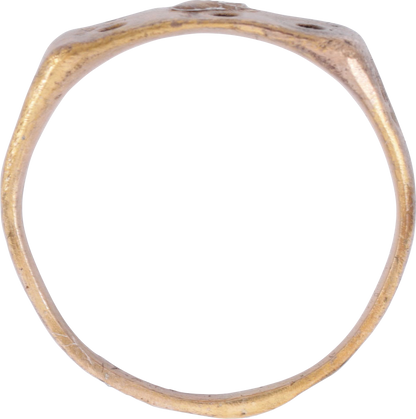 MEDIEVAL EUROPEAN, SAXON, C.500-800AD, RING, SIZE 5 ½+ - Royalty Rings