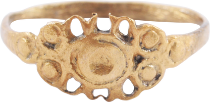 FINE EUROPEAN BETROTHAL RING, 9th-12th CENT JEWELRY, SIZE 9 3/4 - Royalty Rings