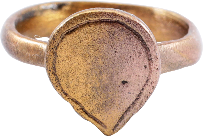 FINE VIKING HEART RING C.900-1050 AD, SIZE 7 - Royalty Rings