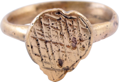 FINE VIKING HEART RING C.900-1050 AD, SIZE 7 ½ - Royalty Rings