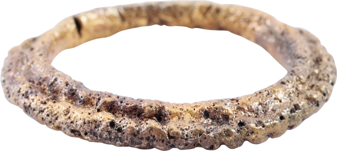 RARE VARIATION VIKING WEDDING RING, 10TH-11TH CENTURY AD, SIZE 9 - Royalty Rings