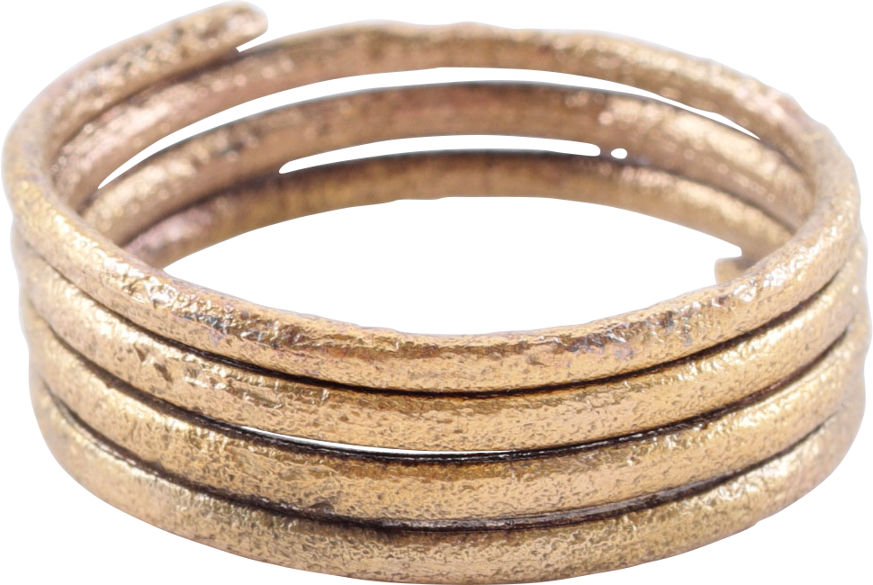 ANCIENT VIKING COIL RING 850-1050 AD, SIZE 11 1/2 - Royalty Rings