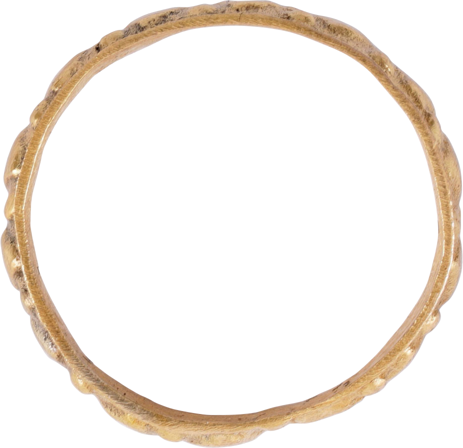 MEDIEVAL EUROPEAN WEDDING RING, 15TH CENTURY, SIZE 8 ½ - Royalty Rings
