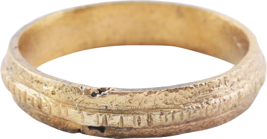 RARE VARIATION VIKING WEDDING RING C.850-1050 AD, SIZE 4 - Royalty Rings