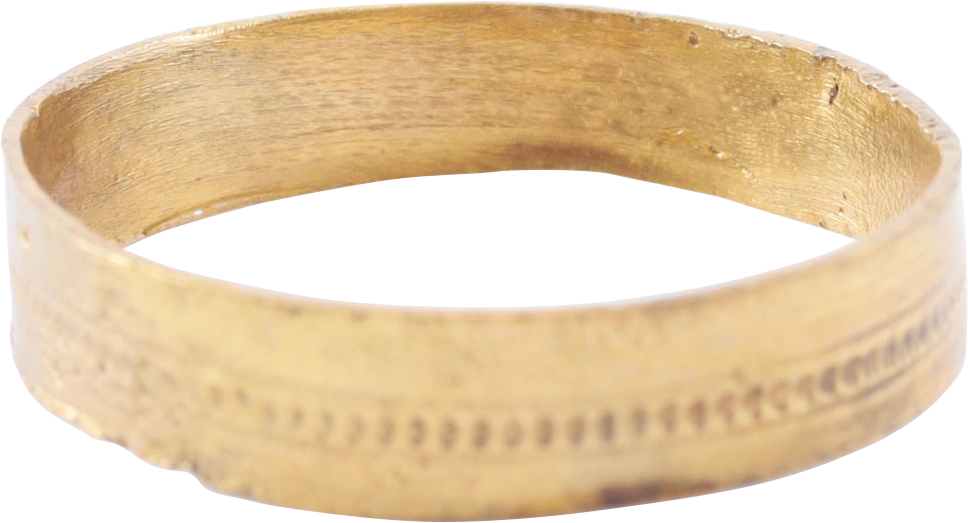 ANCIENT VIKING WEDDING RING, SIZE 10