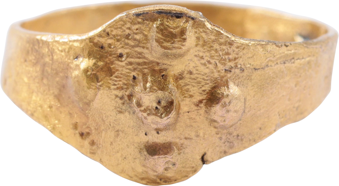 FINE VIKING SHIELD RING C.900-1100 AD, SIZE 8 ¼ - Royalty Rings