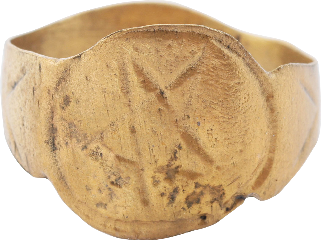 MEDIEVAL SORCERER'S PENTAGRAM RING, C.500-900 AD, SIZE 10 ½ - Royalty Rings