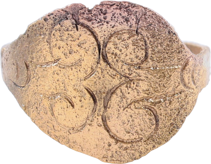 VIKING SHIELD RING C.900-1100 AD, SIZE 6 - Royalty Rings