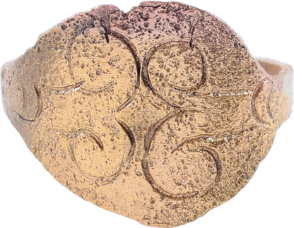 VIKING SHIELD RING C.900-1100 AD, SIZE 6 - Royalty Rings