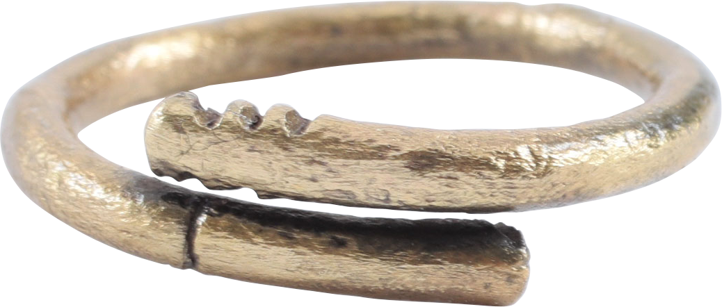 VIKING WOMAN’S COIL RING, 9TH-10TH CENTURY AD, SIZE 4 3/4 - Royalty Rings