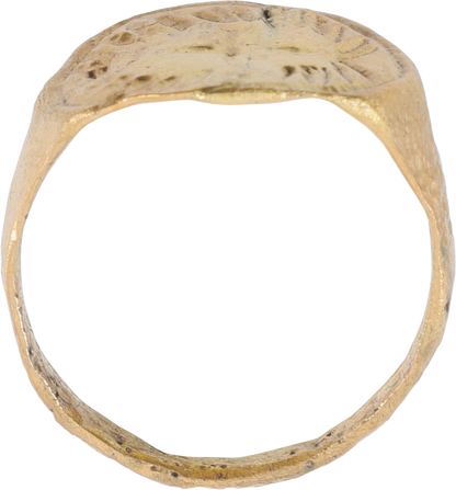 MEDIEVAL CHRISTIAN RING 8TH-10TH CENTURY AD 10 3/4 - Fagan Arms