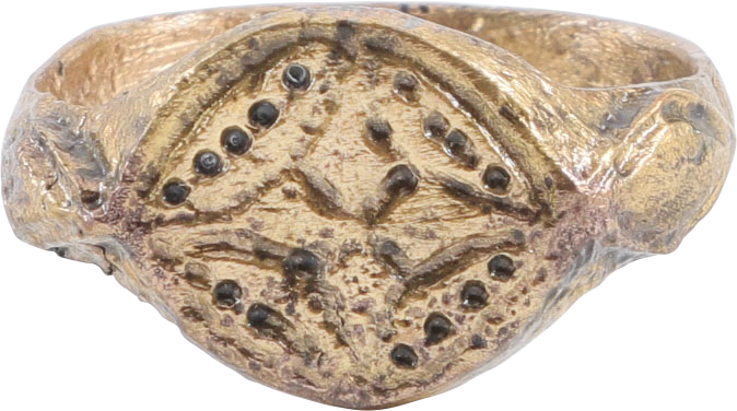 BYZANTINE CHRISTIAN RING C.9TH-14TH CENTURY 11 1/2 - Fagan Arms