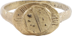 MEDIEVAL EUROPEAN RING C.800-1200 AD, SIZE 10 - Fagan Arms