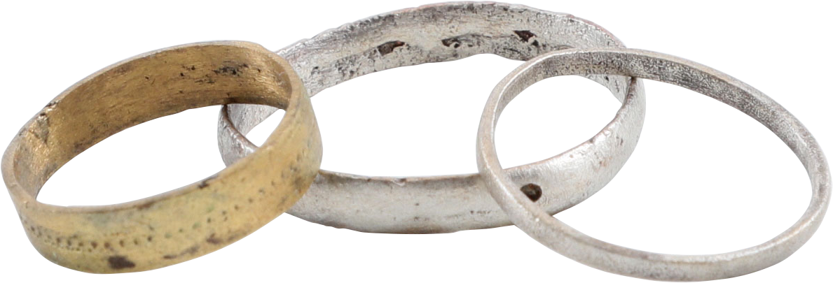 VIKING WEDDING RINGS LOT OF 3 - Royalty Rings