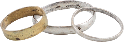 VIKING WEDDING RINGS LOT OF 3 - Royalty Rings