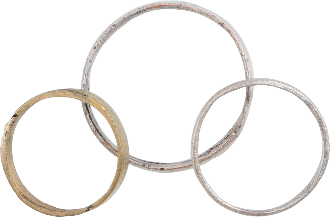 VIKING WEDDING RINGS LOT OF 3 - Royalty Rings